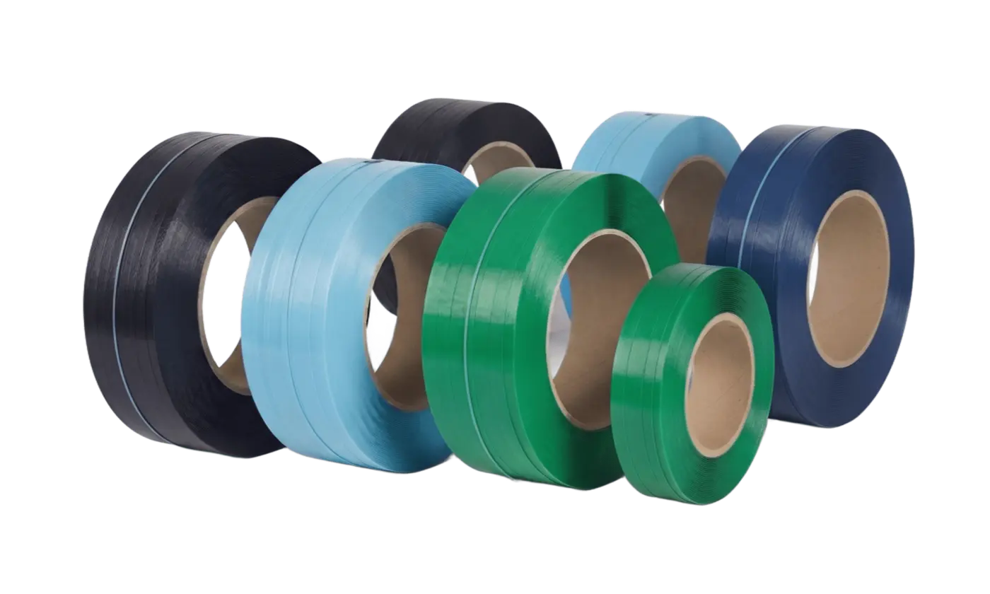 Coloured strapping rolls